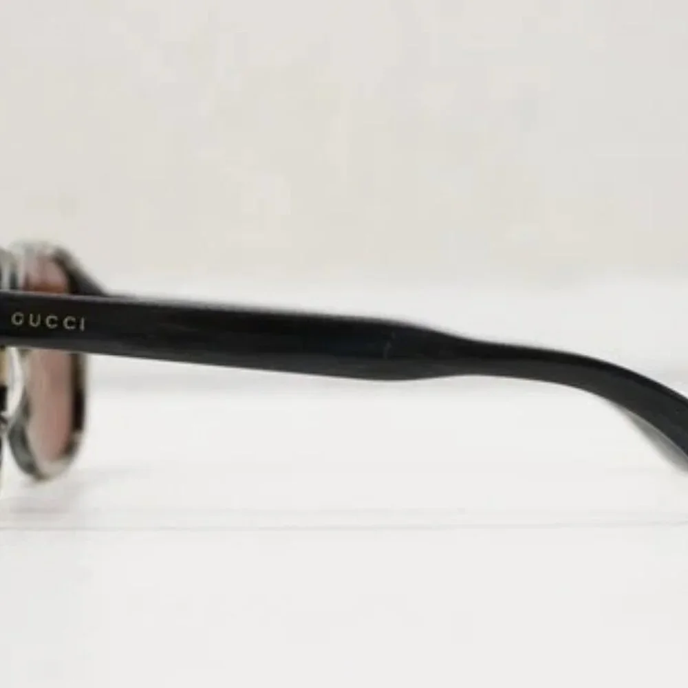 GUCCI GG0583S 004 55 19 Black/Gray Marble Brown Lens Sunglasses - Picture 3 of 10